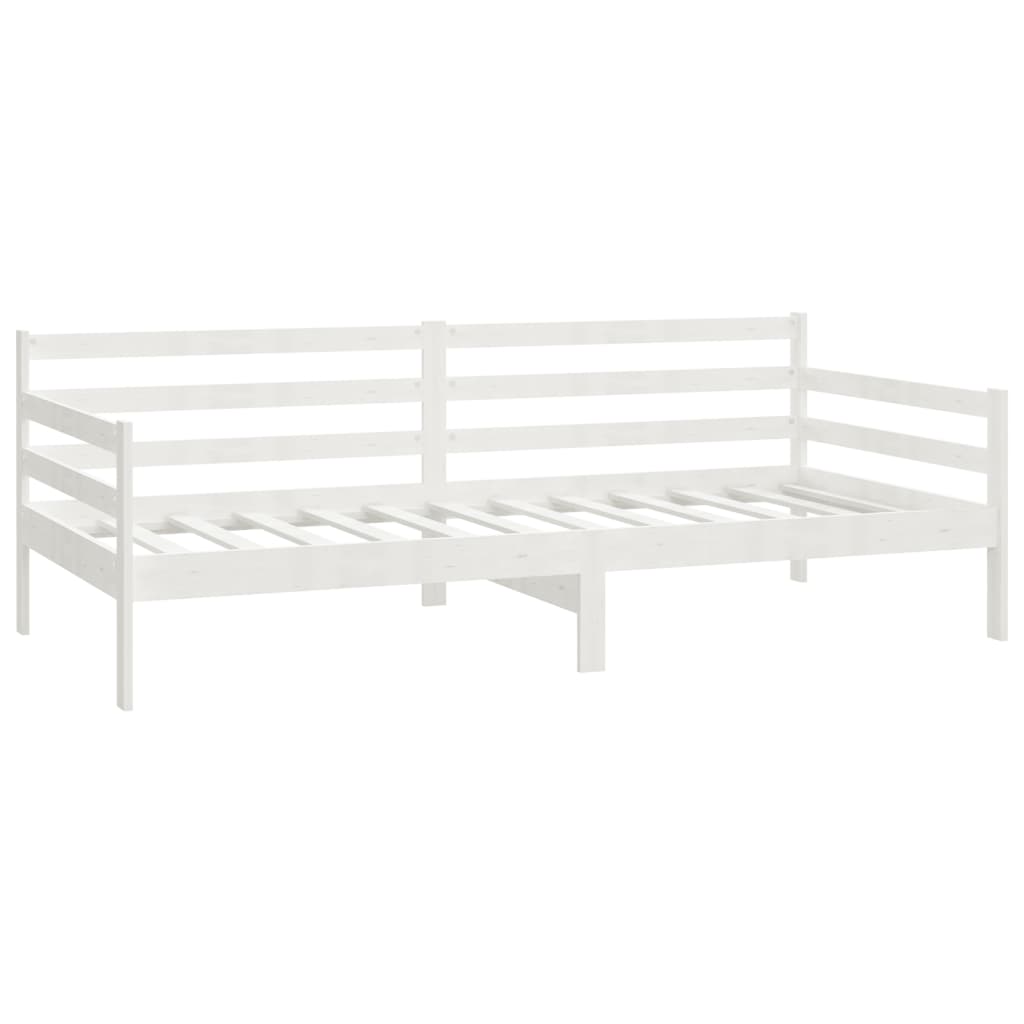 Slaapbank met lades massief grenenhout wit 90x200 cm is nu te koop bij PeponiXL, paradijselijk wonen!