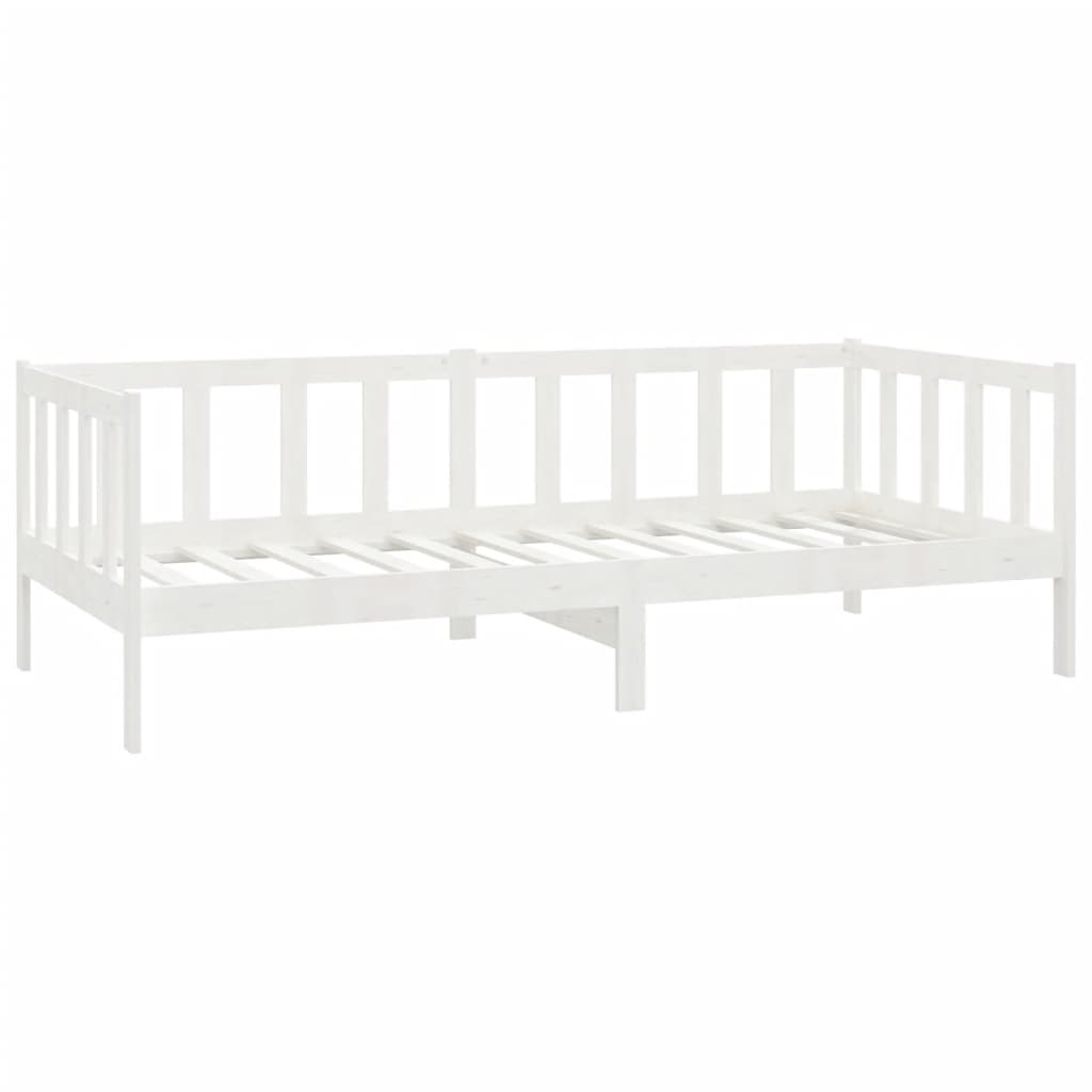 Slaapbank met lades massief grenenhout wit 90x200 cm is nu te koop bij PeponiXL, paradijselijk wonen!