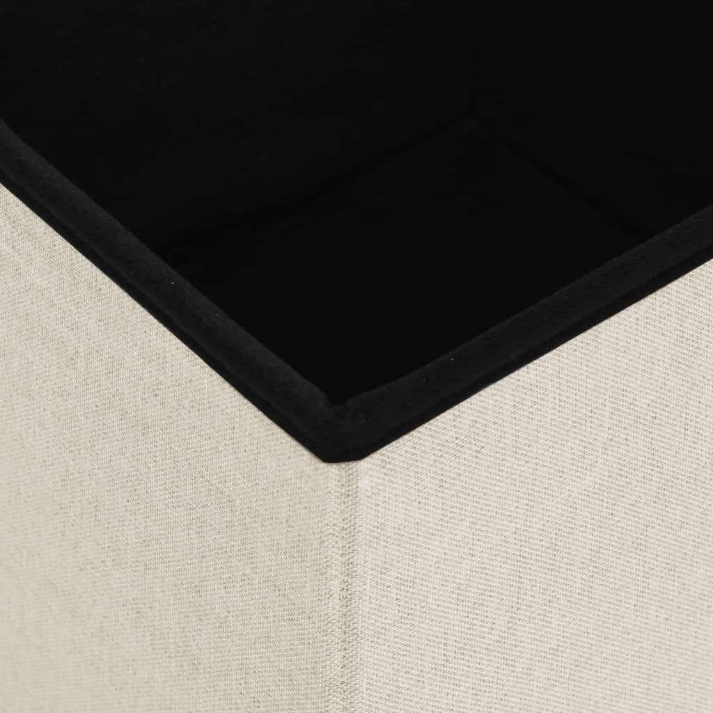 Opbergkruk inklapbaar kunstlinnen crèmewit is nu te koop bij PeponiXL, paradijselijk wonen!