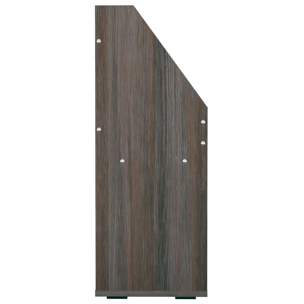 Kindertijdschriftenrek 71x30x78,5 cm hout grijs en eikenkleur is nu te koop bij PeponiXL, paradijselijk wonen!