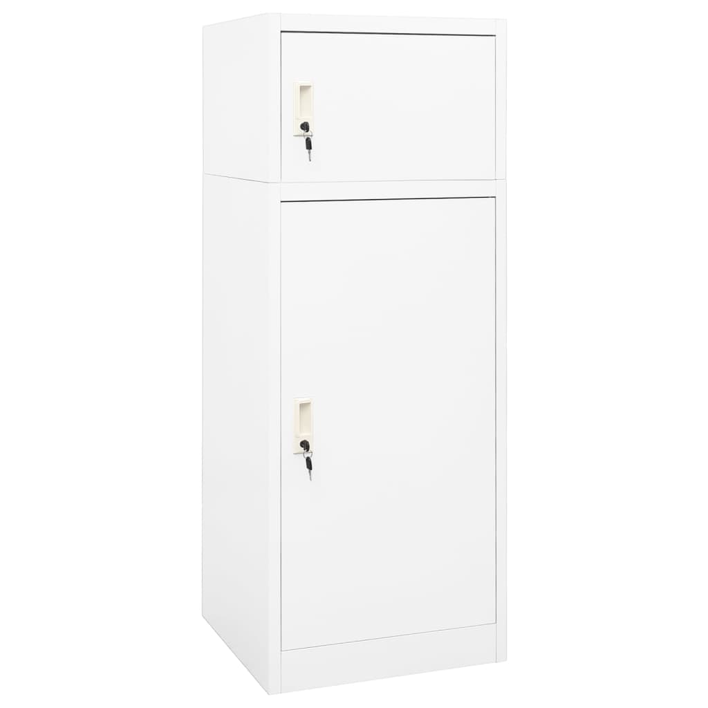 Zadelkast 53x53x140 cm staal wit is nu te koop bij PeponiXL, paradijselijk wonen!