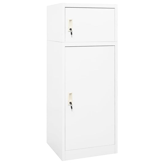 Zadelkast 53x53x140 cm staal wit is nu te koop bij PeponiXL, paradijselijk wonen!