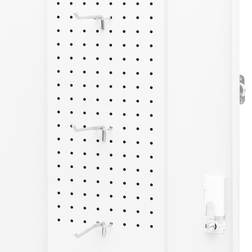 Zadelkast 53x53x105 cm staal wit is nu te koop bij PeponiXL, paradijselijk wonen!