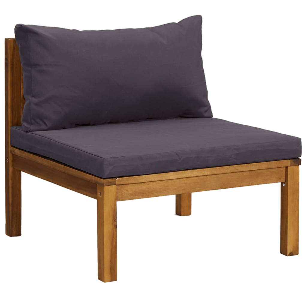 6-delige Loungeset met kussens massief acaciahout is nu te koop bij PeponiXL, paradijselijk wonen!