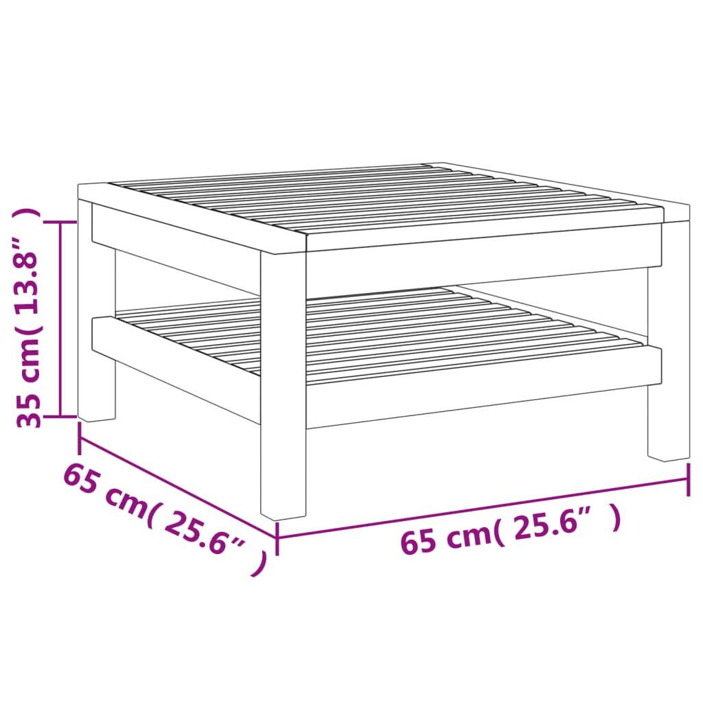 6-delige Loungeset met crèmekleurige kussens massief acaciahout is nu te koop bij PeponiXL, paradijselijk wonen!