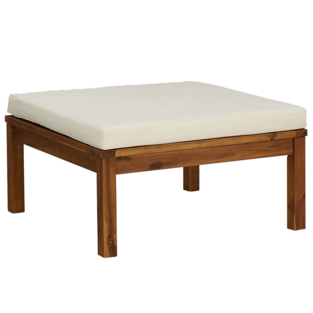 12-delige Loungeset met crèmekleurige kussens massief acaciahout is nu te koop bij PeponiXL, paradijselijk wonen!