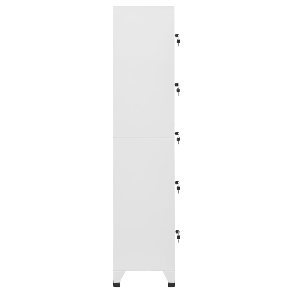 Lockerkast 38x40x180 cm staal lichtgrijs is nu te koop bij PeponiXL, paradijselijk wonen!