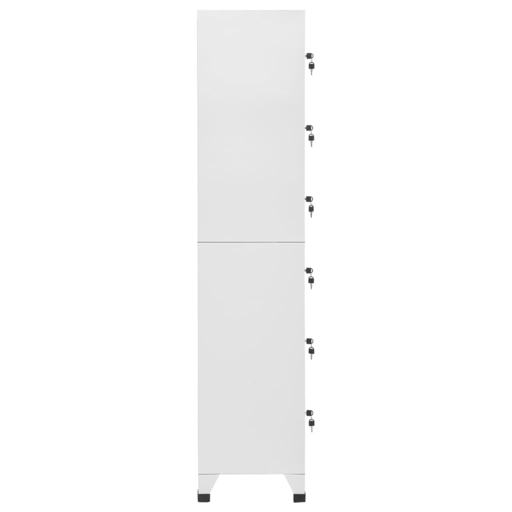 Lockerkast 38x40x180 cm staal lichtgrijs is nu te koop bij PeponiXL, paradijselijk wonen!
