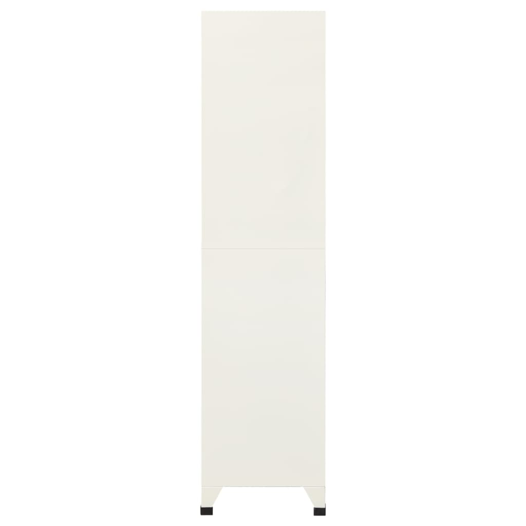 Lockerkast 90x45x180 cm staal grijs en blauw is nu te koop bij PeponiXL, paradijselijk wonen!