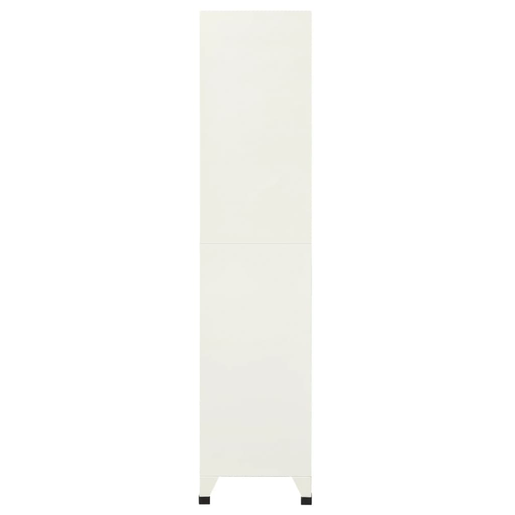 Lockerkast 90x40x180 cm staal grijs en blauw is nu te koop bij PeponiXL, paradijselijk wonen!