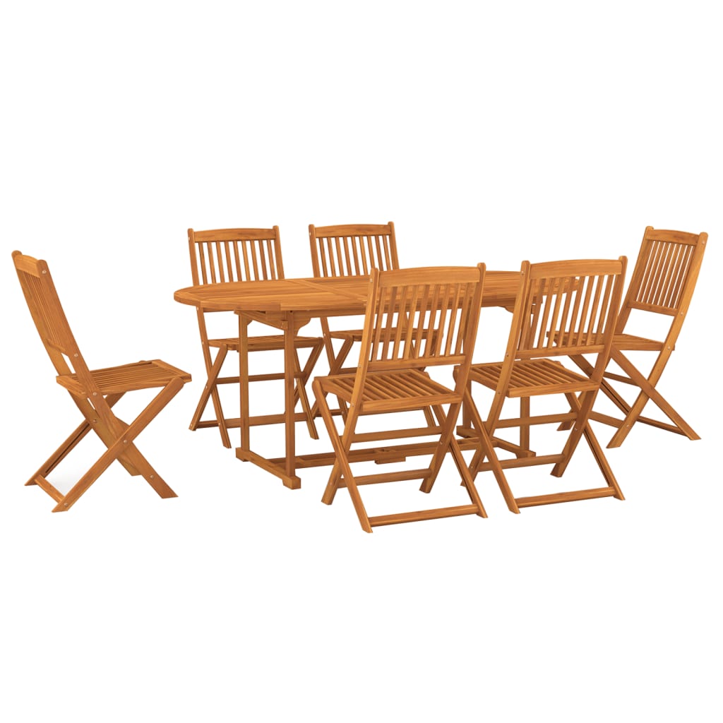 7-delige Tuinset 180x90x75 cm massief acaciahout is nu te koop bij PeponiXL, paradijselijk wonen!