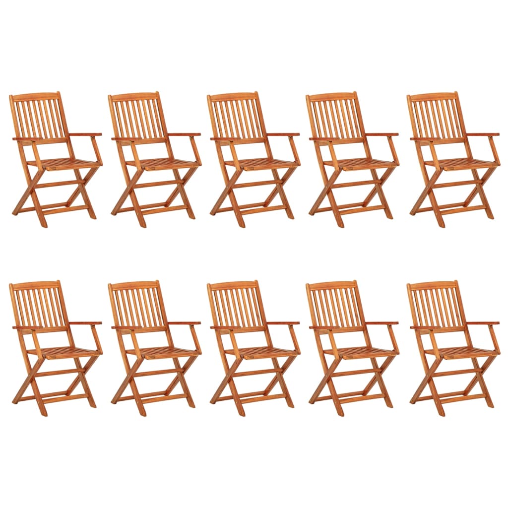11-delige Tuinset 220x90x75 cm massief acaciahout is nu te koop bij PeponiXL, paradijselijk wonen!