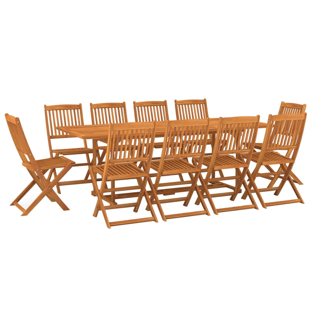 11-delige Tuinset 220x90x75 cm massief acaciahout is nu te koop bij PeponiXL, paradijselijk wonen!