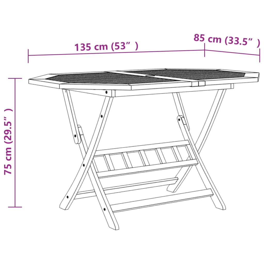 7-delige Tuinset massief acaciahout is nu te koop bij PeponiXL, paradijselijk wonen!