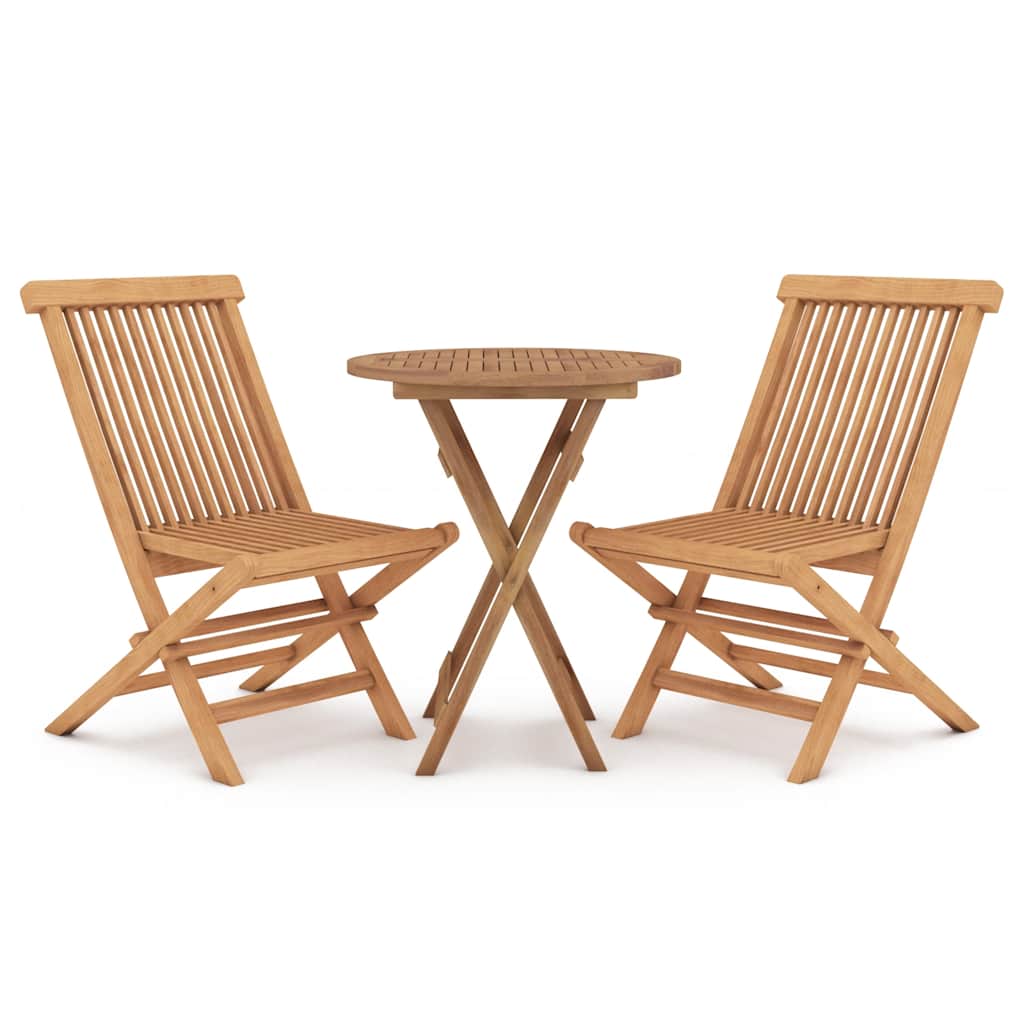 3-delige Tuinset massief teakhout is nu te koop bij PeponiXL, paradijselijk wonen!
