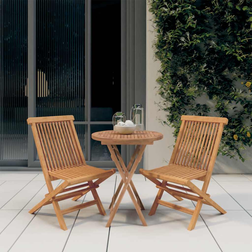 3-delige Tuinset massief teakhout is nu te koop bij PeponiXL, paradijselijk wonen!