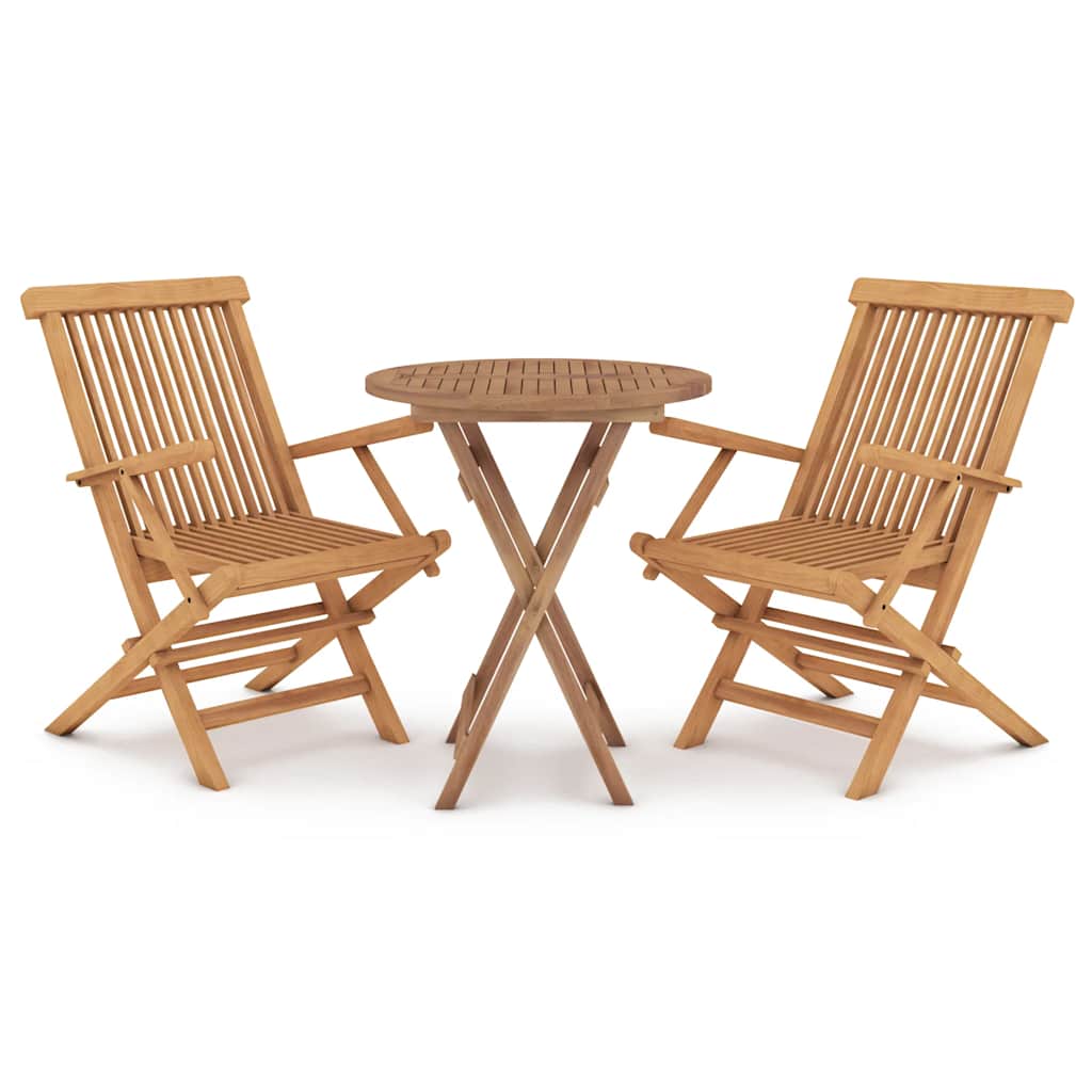 3-delige Tuinset massief teakhout is nu te koop bij PeponiXL, paradijselijk wonen!