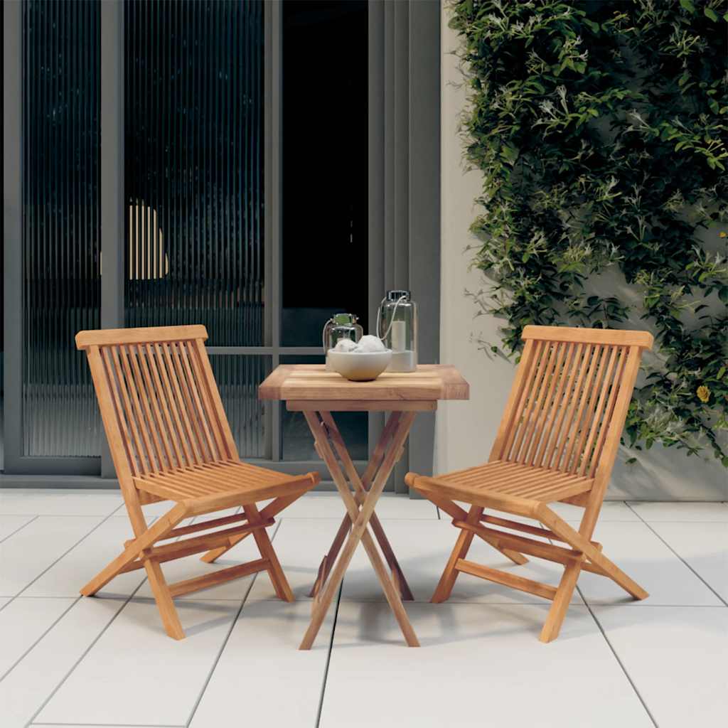 3-delige Tuinset massief teakhout is nu te koop bij PeponiXL, paradijselijk wonen!