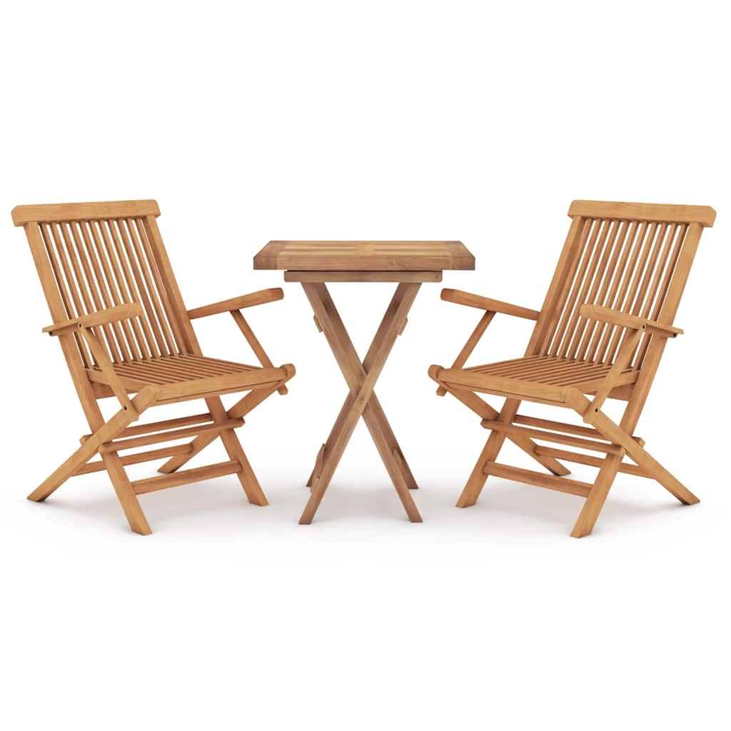 3-delige Tuinset massief teakhout is nu te koop bij PeponiXL, paradijselijk wonen!