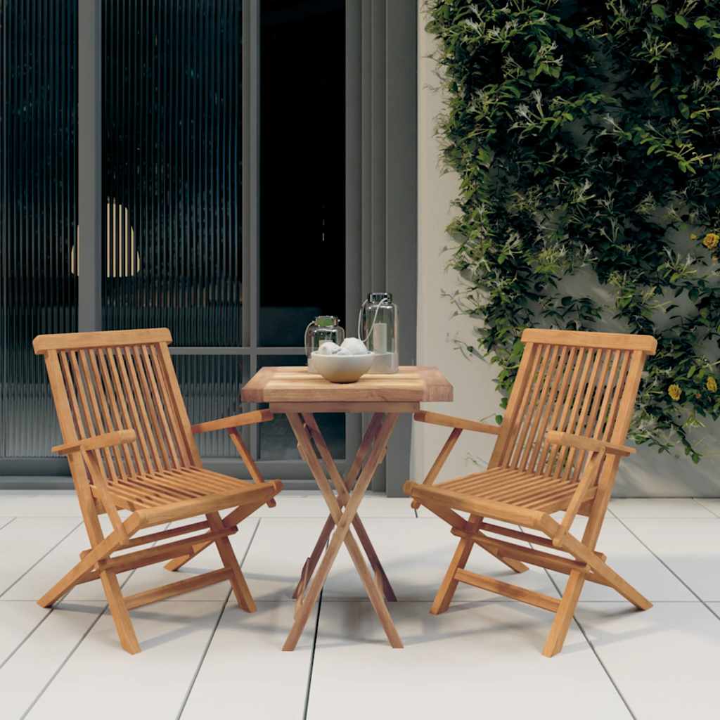 3-delige Tuinset massief teakhout is nu te koop bij PeponiXL, paradijselijk wonen!