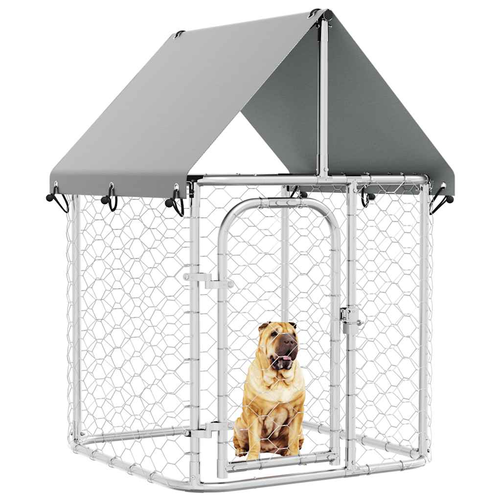 Hondenkennel voor buiten met dak 100x100x150 cm is nu te koop bij PeponiXL, paradijselijk wonen!