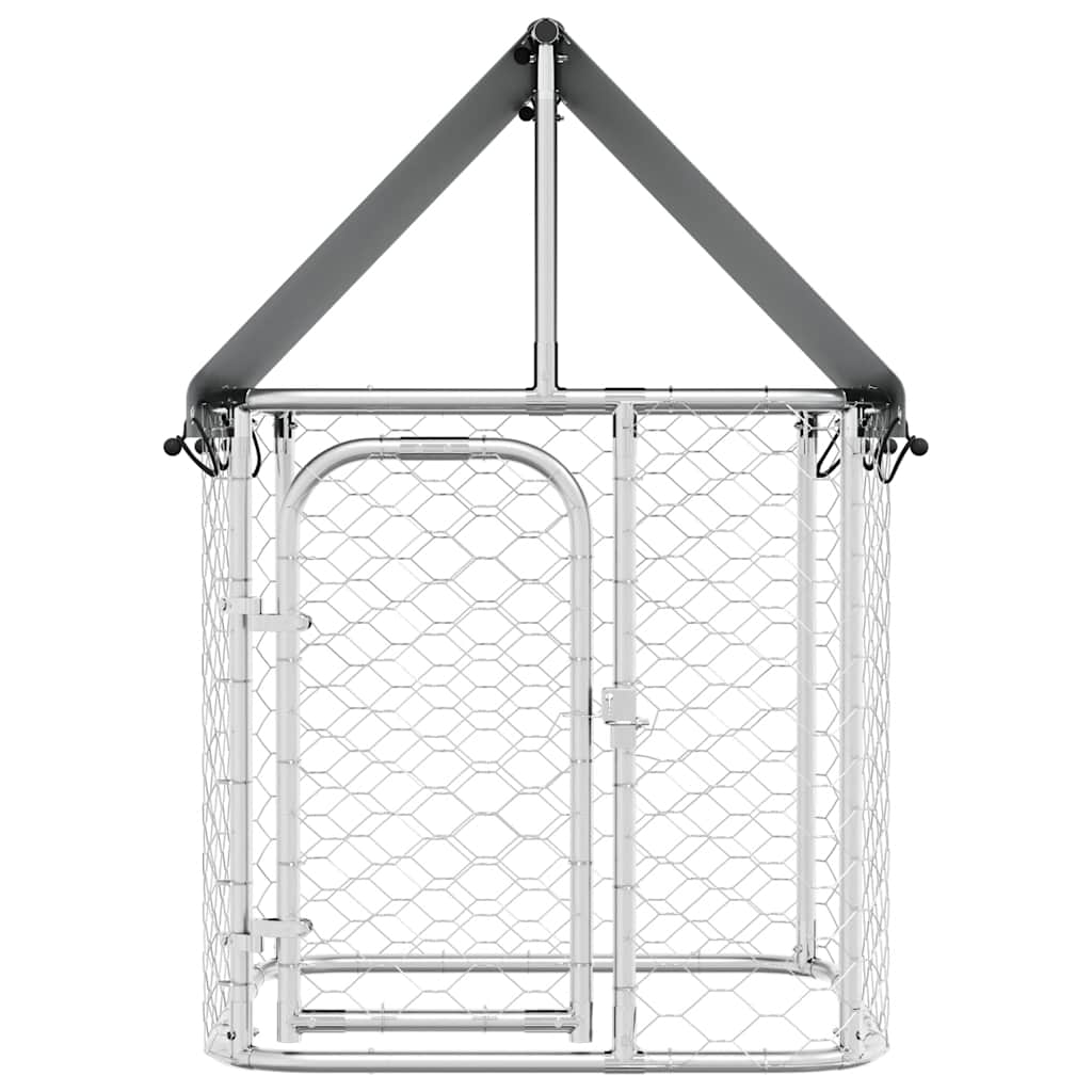 Hondenkennel voor buiten met dak 100x100x150 cm is nu te koop bij PeponiXL, paradijselijk wonen!