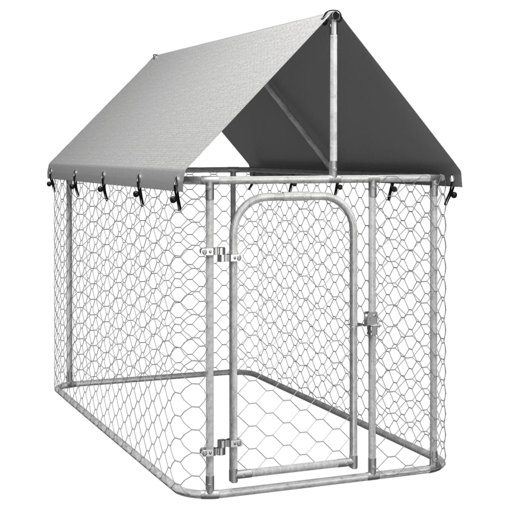 Hondenkennel voor buiten met dak 200x100x150 cm is nu te koop bij PeponiXL, paradijselijk wonen!