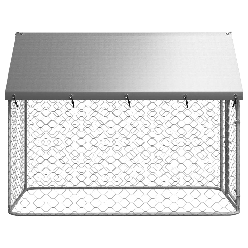 Hondenkennel voor buiten met dak 200x100x150 cm is nu te koop bij PeponiXL, paradijselijk wonen!