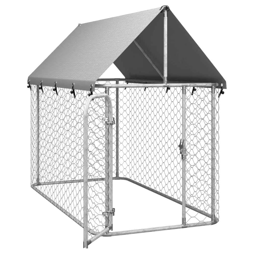 Hondenkennel voor buiten met dak 200x100x150 cm is nu te koop bij PeponiXL, paradijselijk wonen!