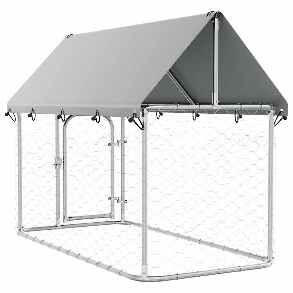 Hondenkennel voor buiten met dak 200x100x150 cm is nu te koop bij PeponiXL, paradijselijk wonen!