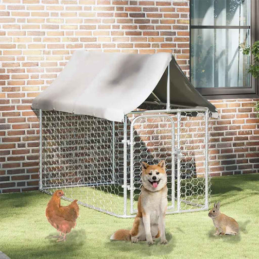 Hondenkennel voor buiten met dak 200x100x150 cm is nu te koop bij PeponiXL, paradijselijk wonen!