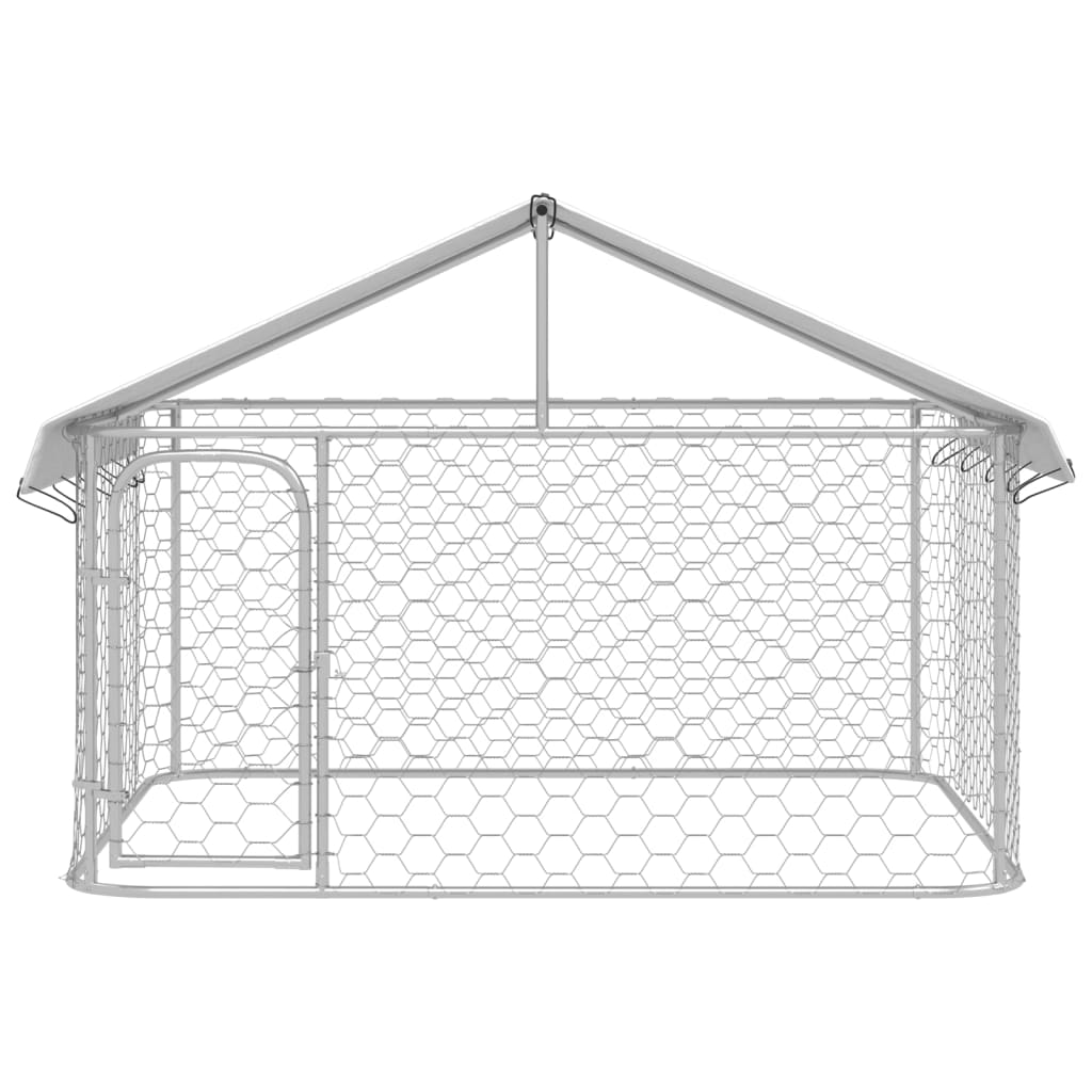 Hondenkennel voor buiten met dak 200x200x150 cm is nu te koop bij PeponiXL, paradijselijk wonen!