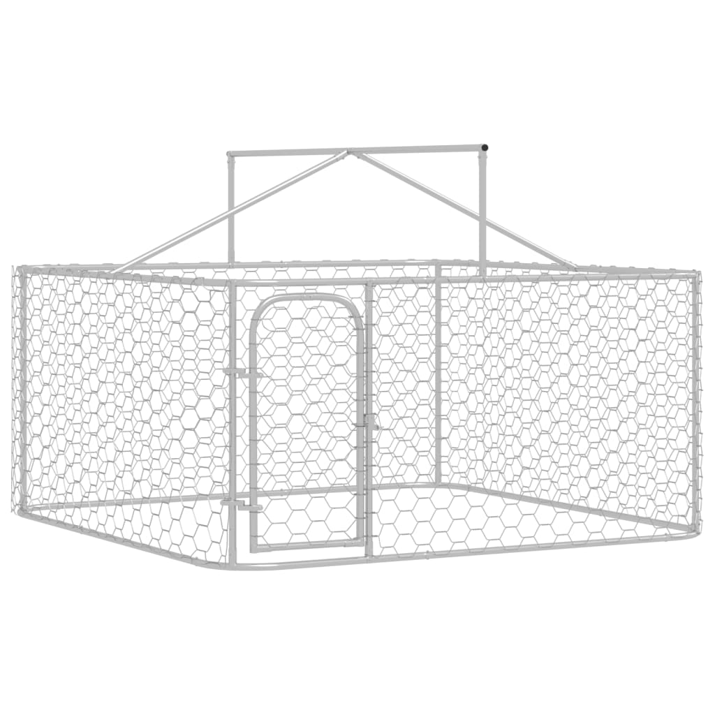 Hondenkennel voor buiten met dak 200x200x150 cm is nu te koop bij PeponiXL, paradijselijk wonen!