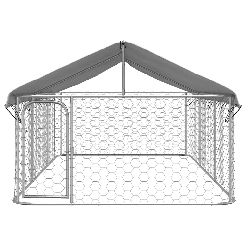 Hondenkennel voor buiten met dak 400x200x150 cm is nu te koop bij PeponiXL, paradijselijk wonen!