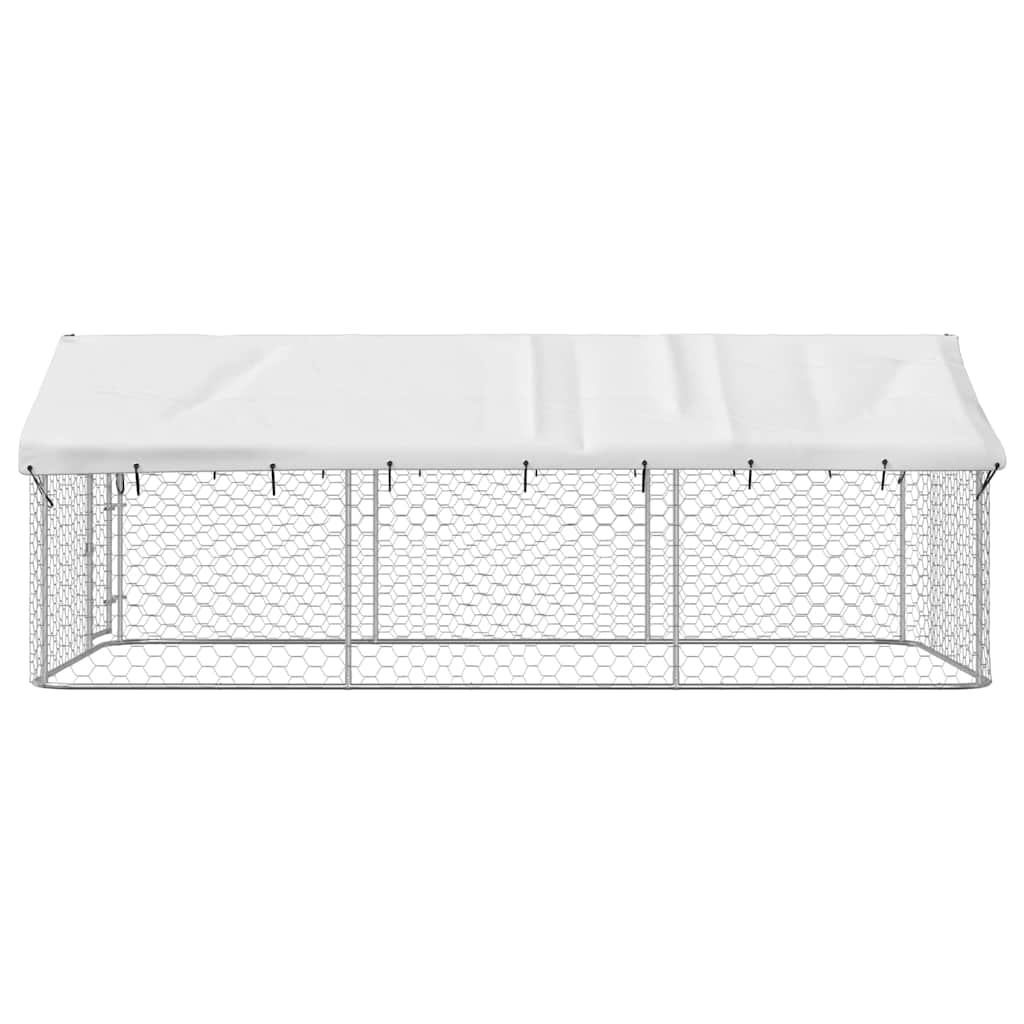 Hondenkennel voor buiten met dak 400x200x150 cm is nu te koop bij PeponiXL, paradijselijk wonen!