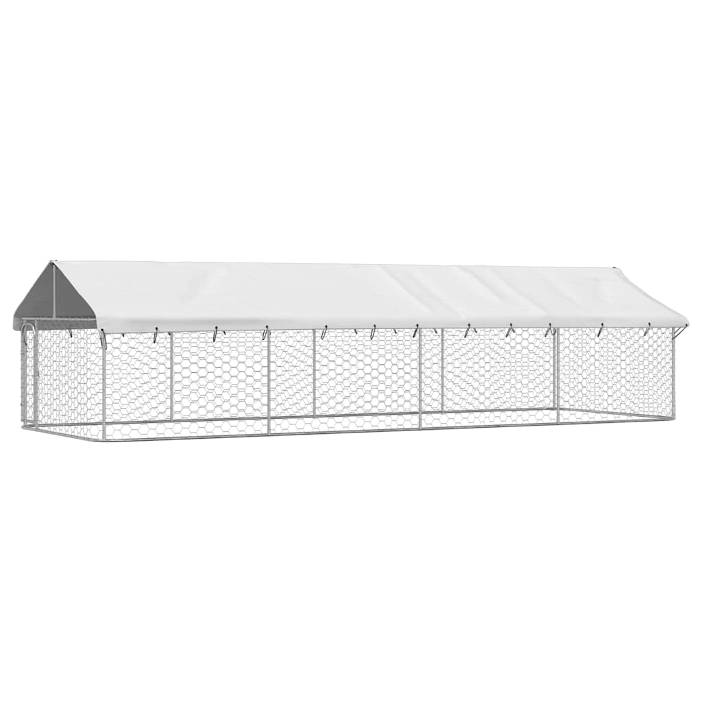 Hondenkennel voor buiten met dak 600x200x150 cm is nu te koop bij PeponiXL, paradijselijk wonen!
