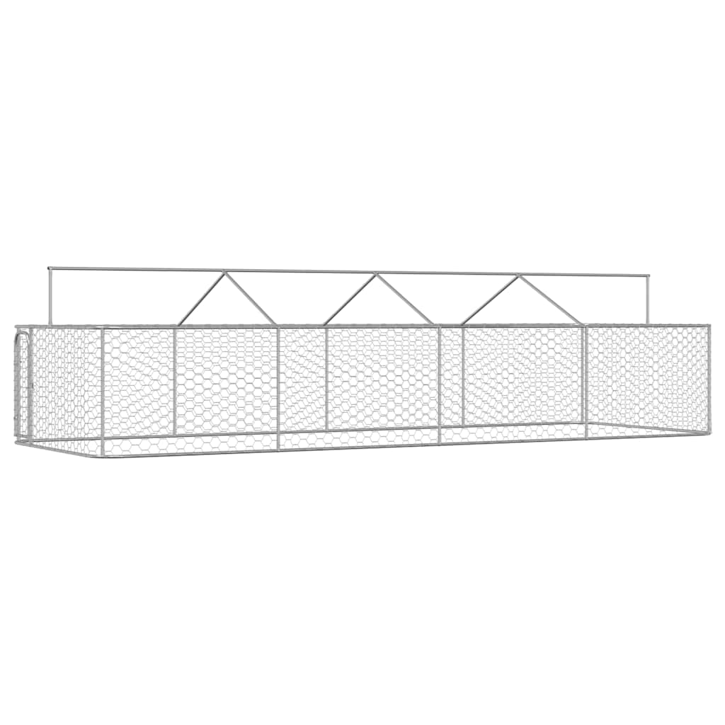 Hondenkennel voor buiten met dak 600x200x150 cm is nu te koop bij PeponiXL, paradijselijk wonen!