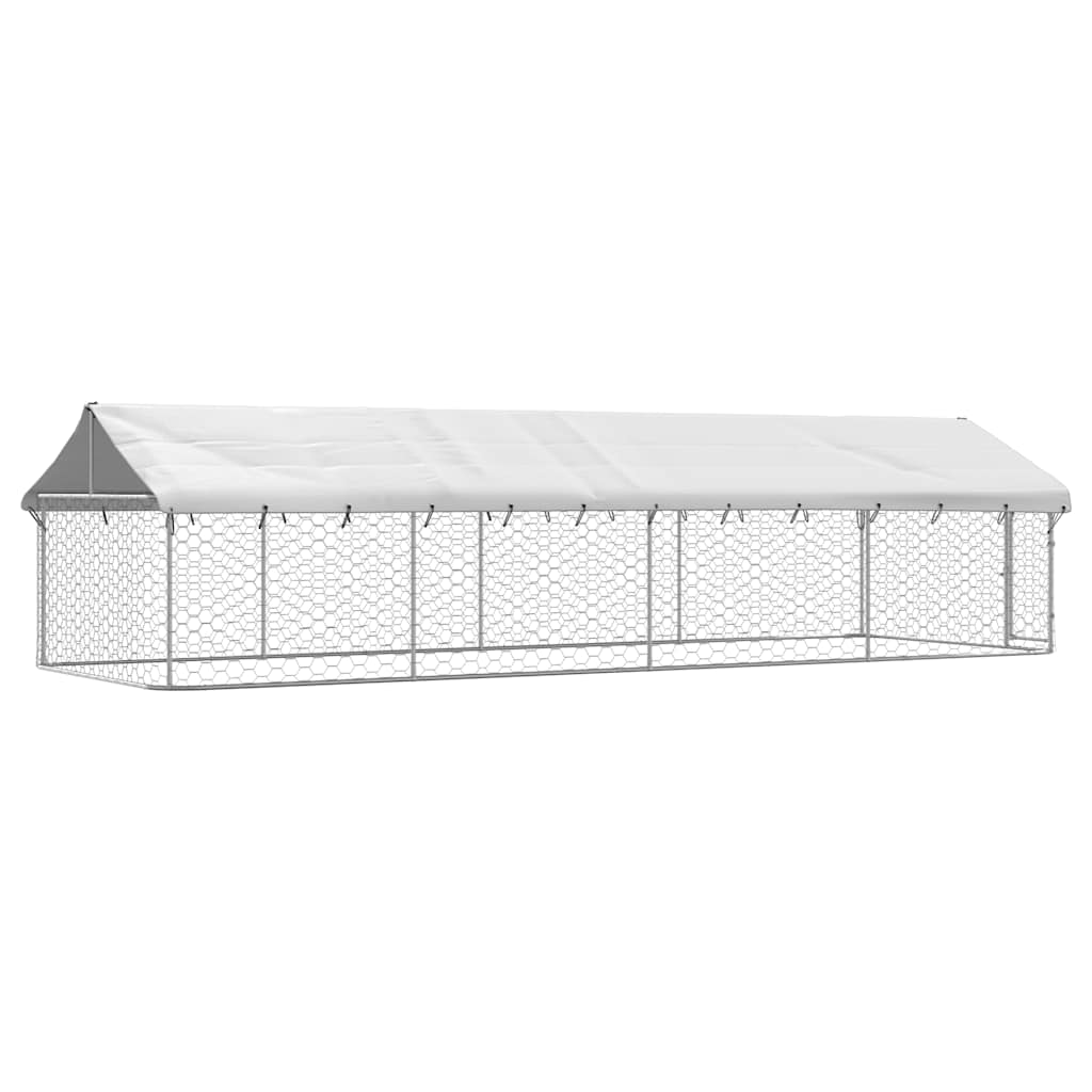 Hondenkennel voor buiten met dak 600x200x150 cm is nu te koop bij PeponiXL, paradijselijk wonen!