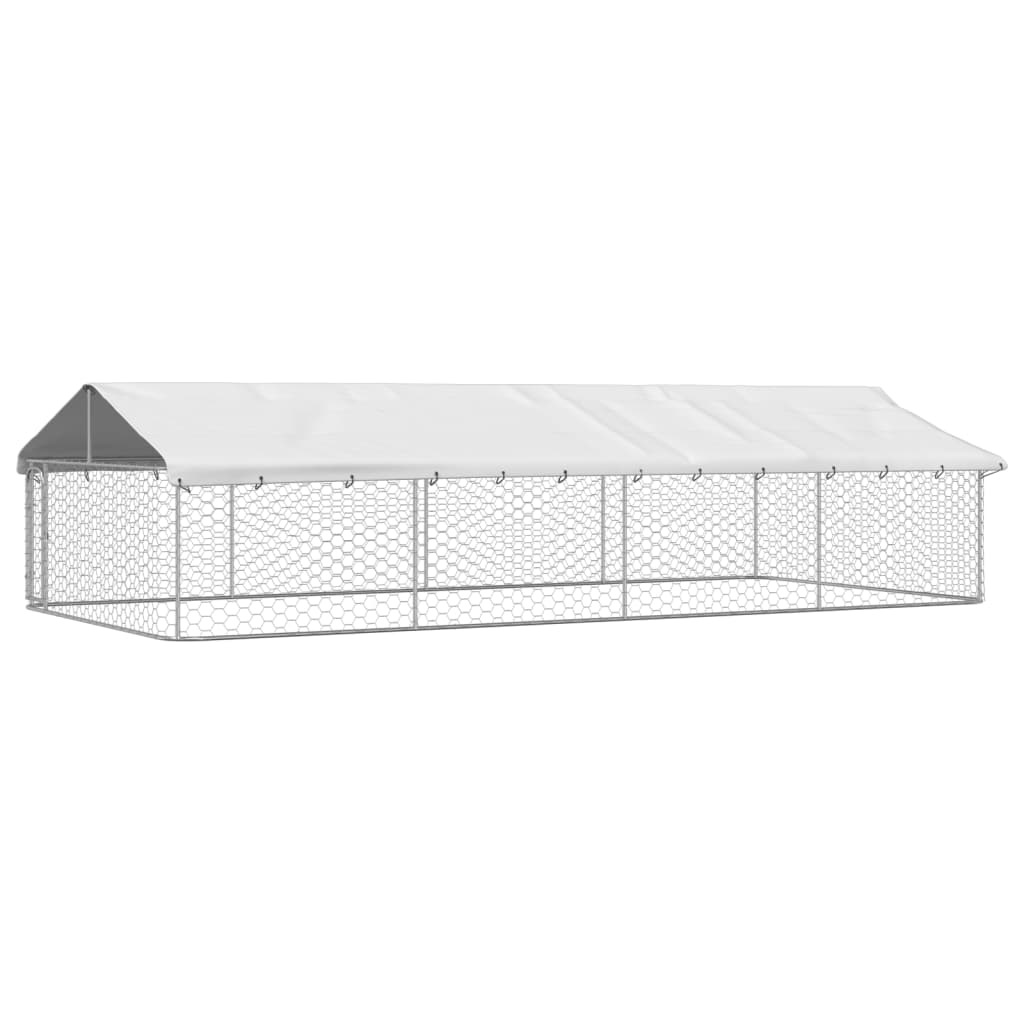 Hondenkennel voor buiten met dak 600x300x150 cm is nu te koop bij PeponiXL, paradijselijk wonen!
