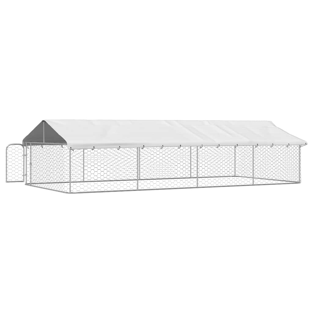 Hondenkennel voor buiten met dak 600x300x150 cm is nu te koop bij PeponiXL, paradijselijk wonen!