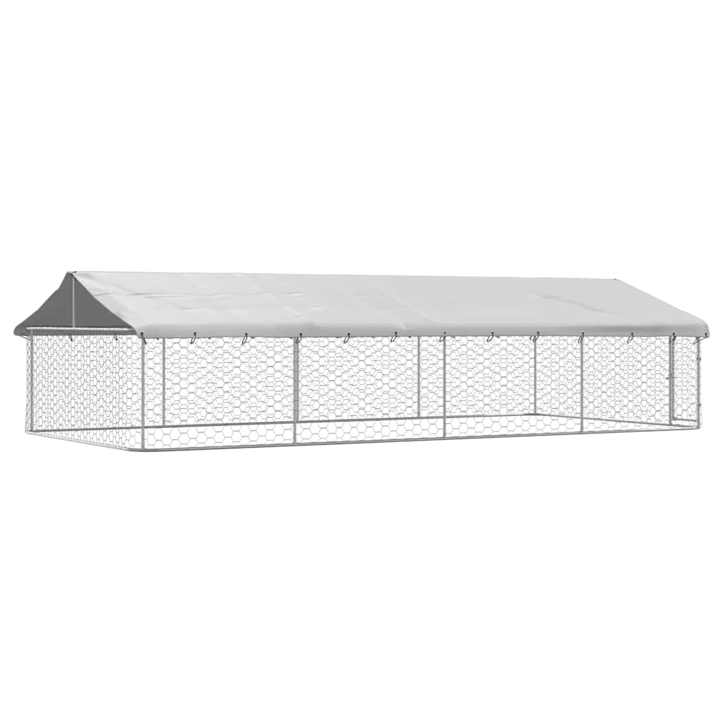 Hondenkennel voor buiten met dak 600x300x150 cm is nu te koop bij PeponiXL, paradijselijk wonen!