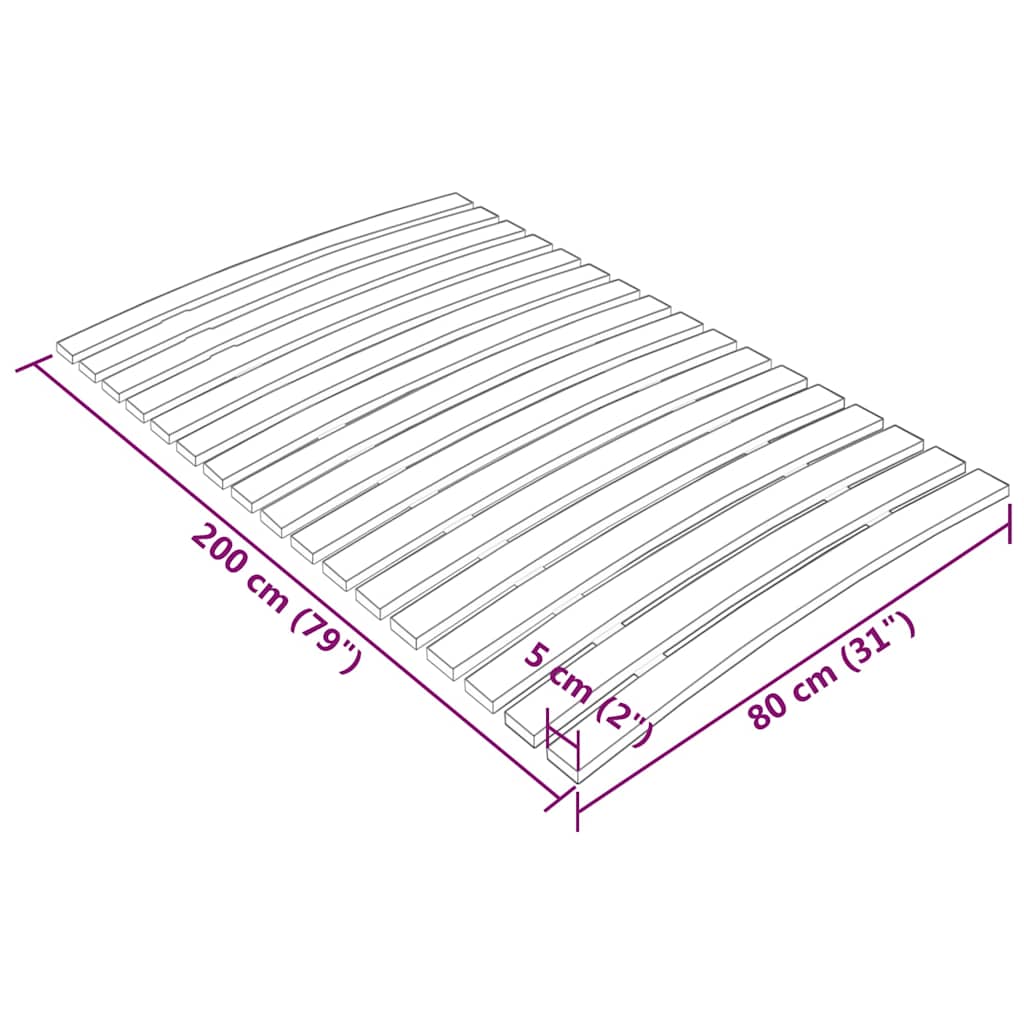 Bedlattenvervanging met 17 latten 80x200 cm is nu te koop bij PeponiXL, paradijselijk wonen!