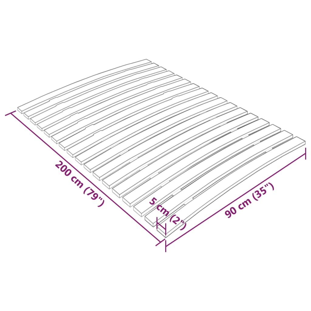Bedlattenvervanging met 17 latten 90x200 cm is nu te koop bij PeponiXL, paradijselijk wonen!