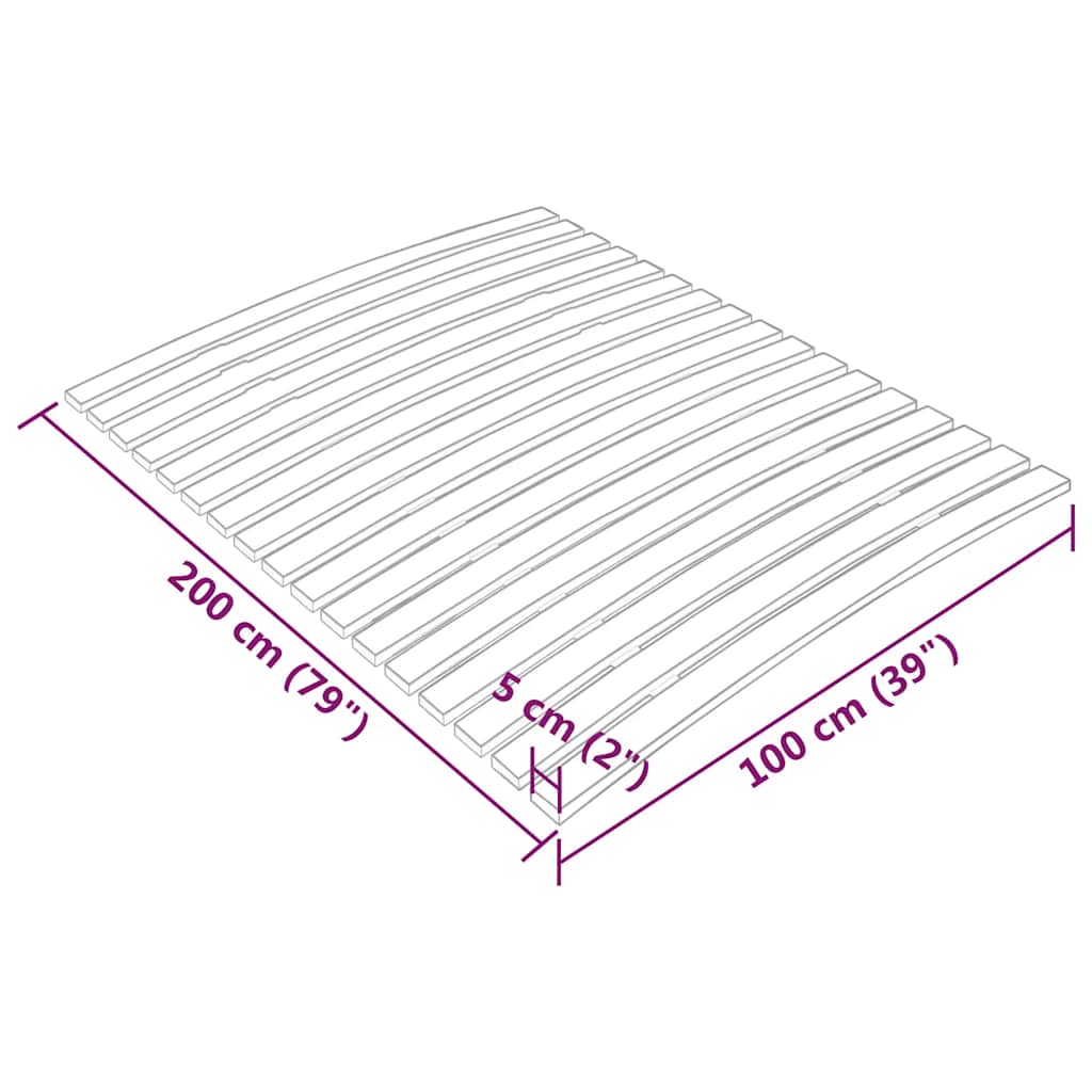 Bedlattenvervanging met 17 latten 100x200 cm is nu te koop bij PeponiXL, paradijselijk wonen!