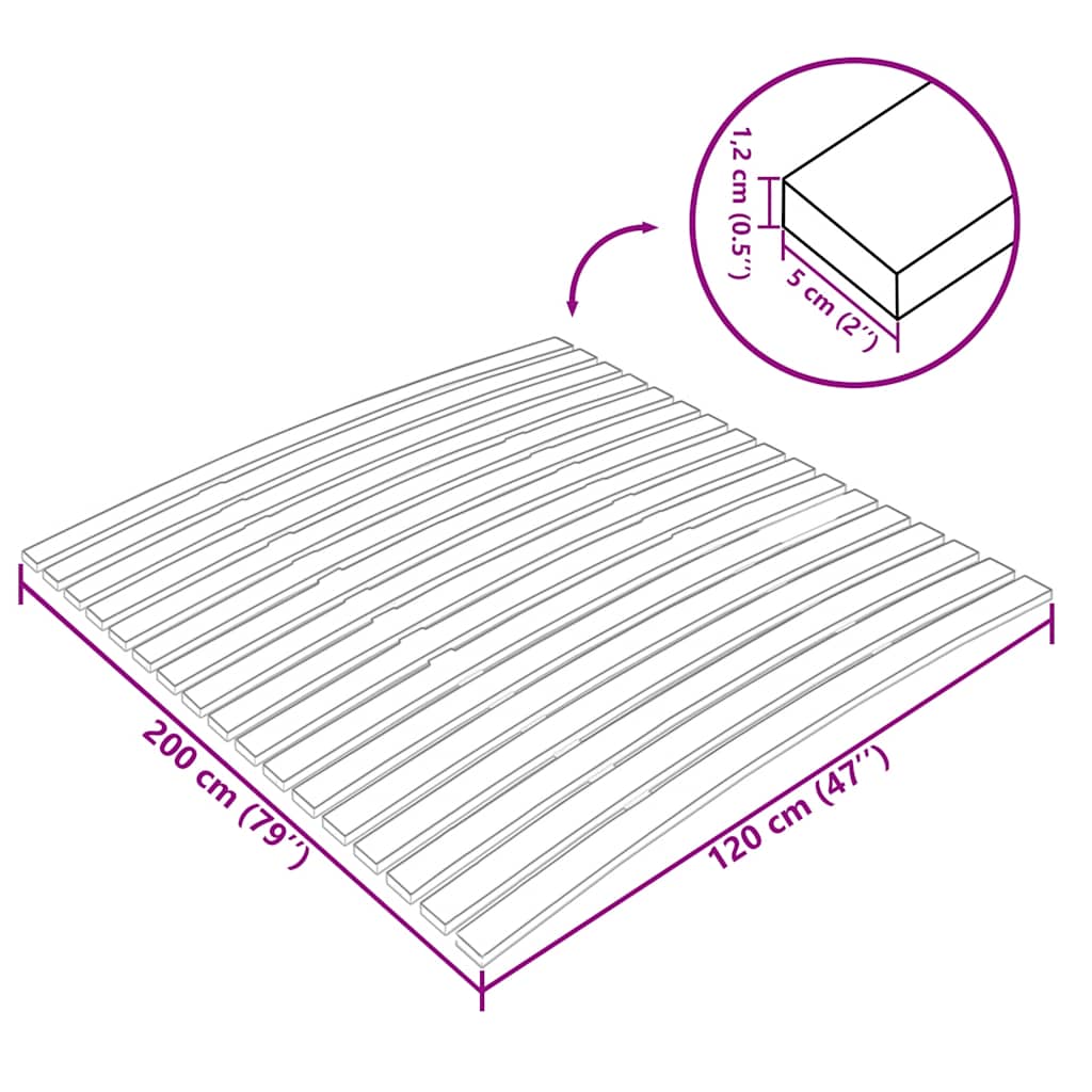 Bedlattenvervanging met 17 latten 120x200 cm is nu te koop bij PeponiXL, paradijselijk wonen!