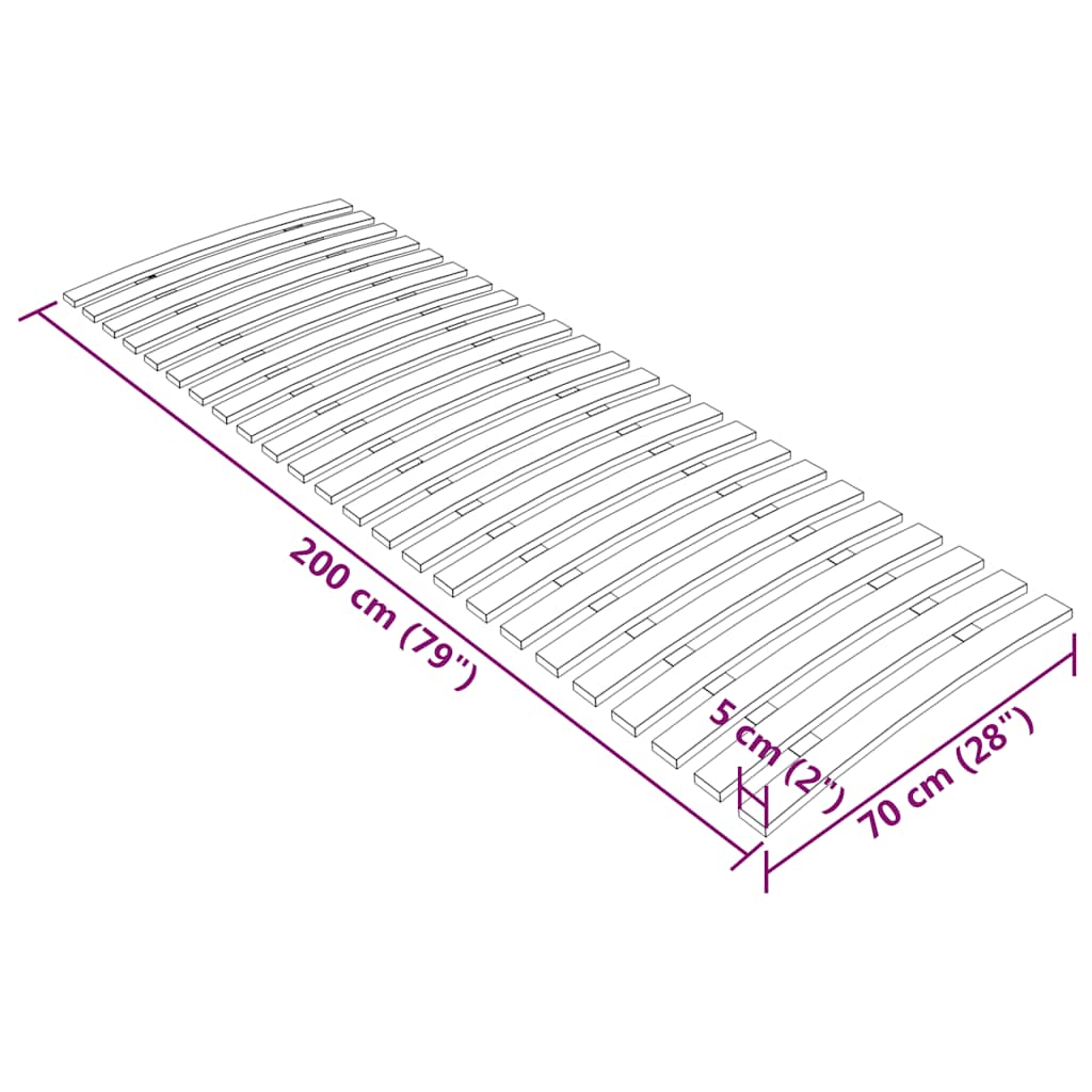 Lattenbodem met 24 latten 70x200 cm is nu te koop bij PeponiXL, paradijselijk wonen!