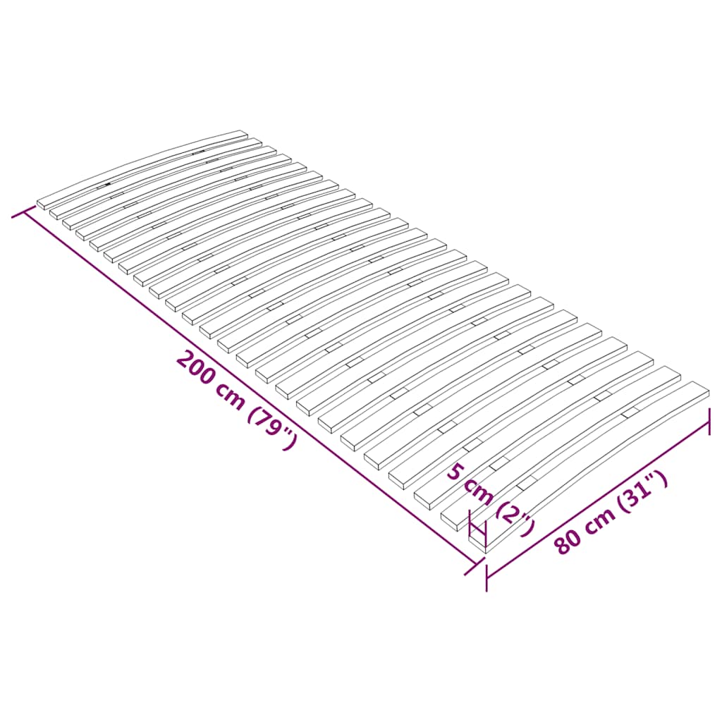 Lattenbodem met 24 latten 80x200 cm is nu te koop bij PeponiXL, paradijselijk wonen!