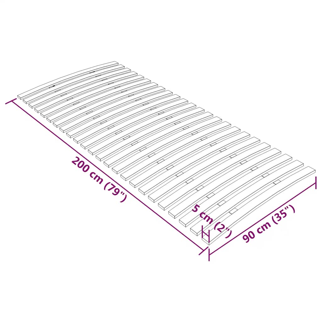 Lattenbodem met 24 latten 90x200 cm is nu te koop bij PeponiXL, paradijselijk wonen!