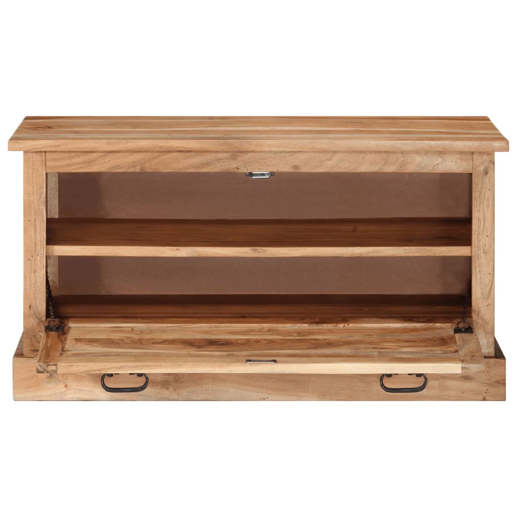Schoenenopbergbank 85x40x45 cm massief acaciahout is nu te koop bij PeponiXL, paradijselijk wonen!
