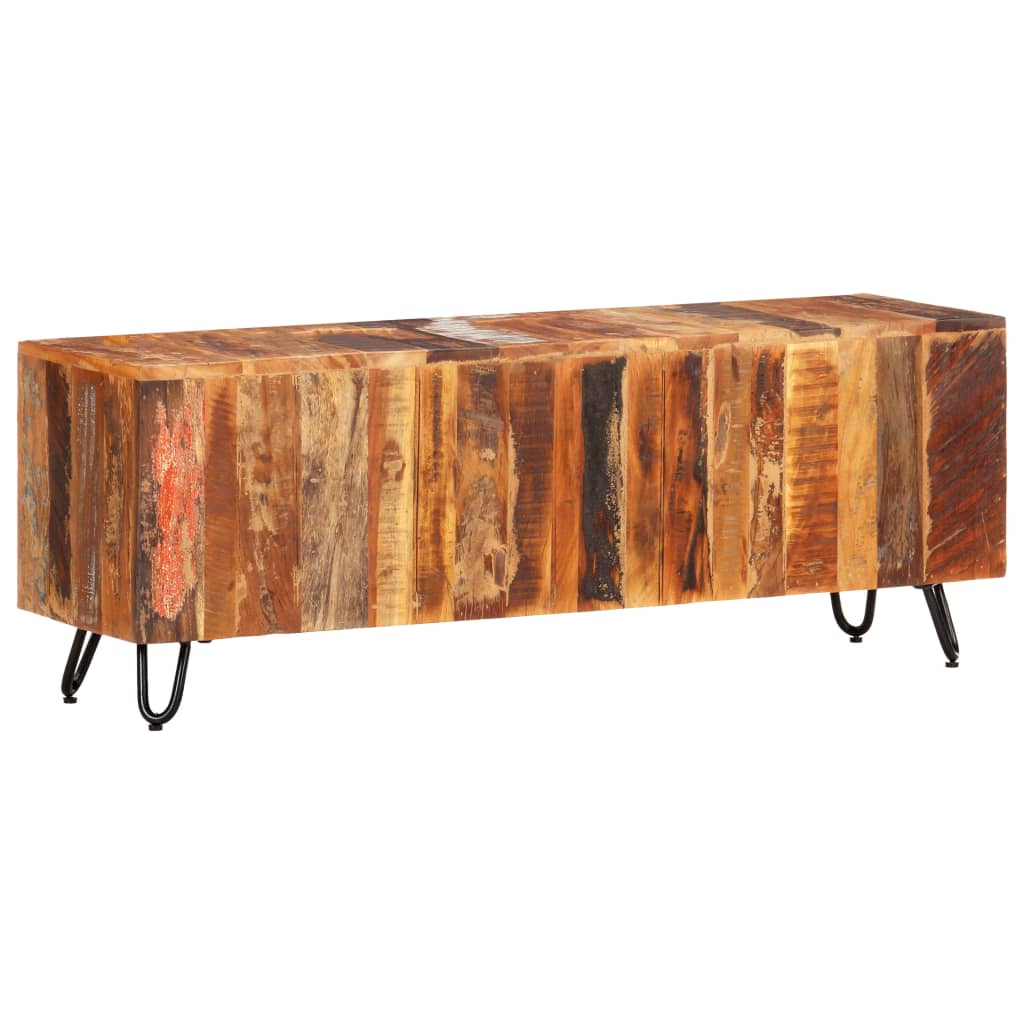 Tv-meubel 110x30x40 cm massief gerecycled hout is nu te koop bij PeponiXL, paradijselijk wonen!